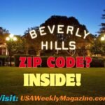 Beverly Hills Los Angeles zip code illuminated sign at night