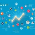 Infographic guide explaining Matoketcs with applications, technology, and future potential on a blue background.
