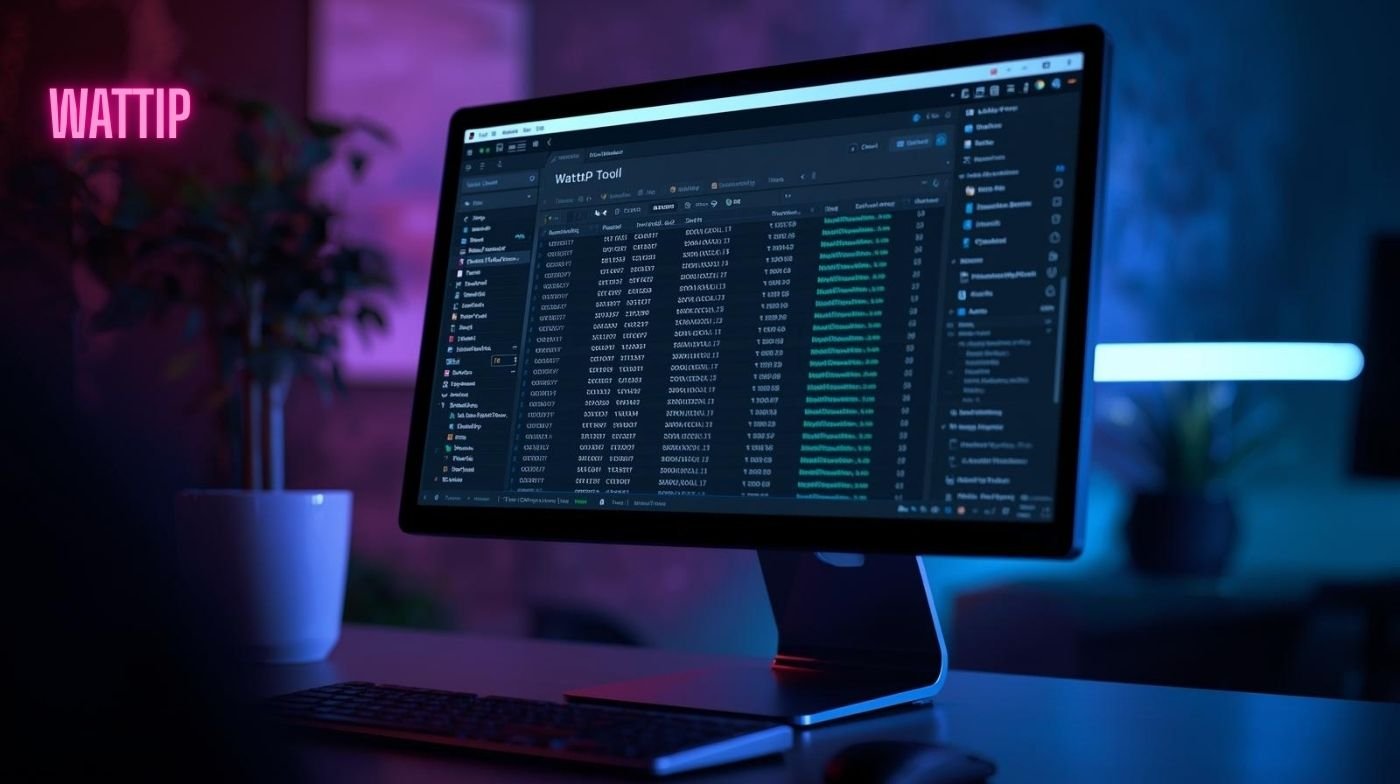 Professional dashboard view of Wattip tool for smarter online insights